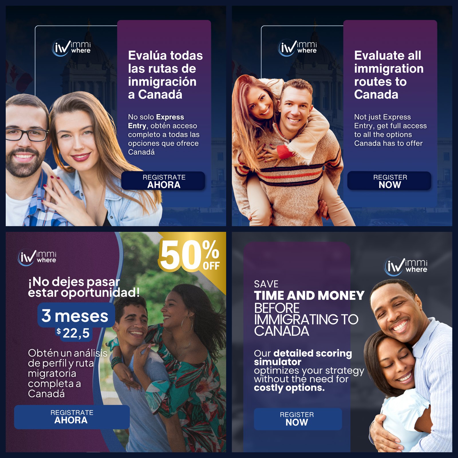 The bilingual creative engine — the same brand, built for English and LATAM