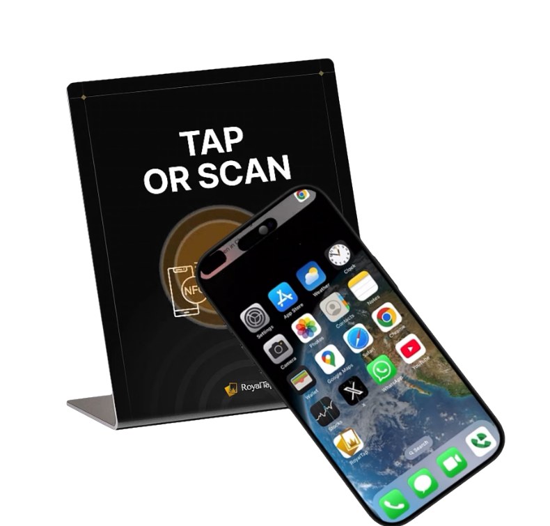 RoyalTap Tap or Scan review stand