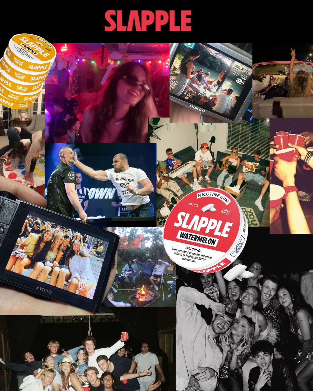 The Slapple brand world — bold, lifestyle-led, unmistakably its own