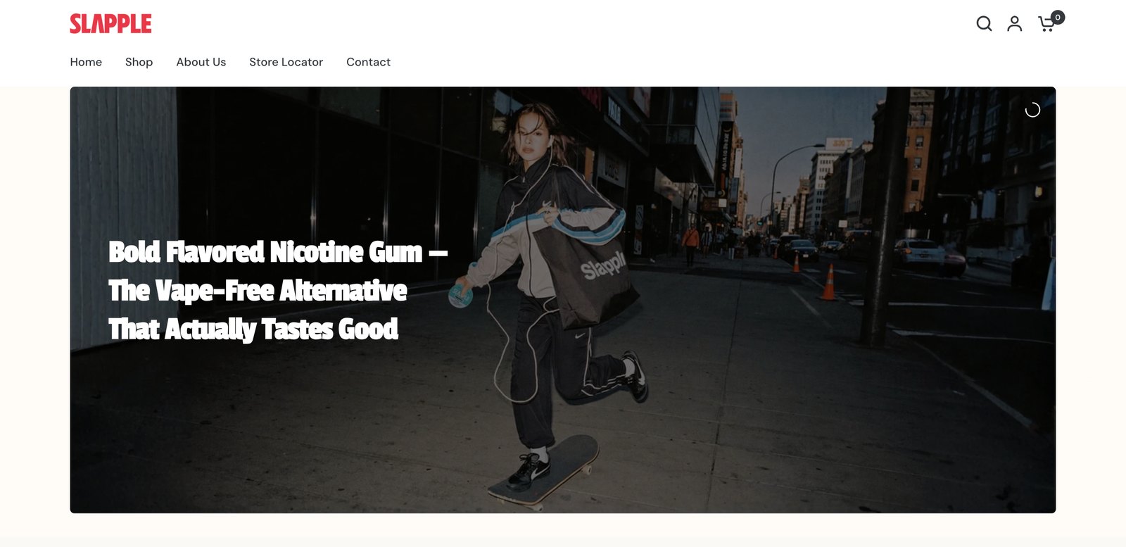 The Slapple storefront we redesigned for a younger, urban buyer